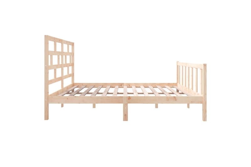 Sengeramme heltre furu 135x190 cm 4FT6 Double - Brun - Møbler - Senger - Sengeramme & sengestamme