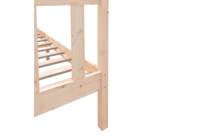 Sengeramme heltre furu 135x190 cm 4FT6 Double - Brun - Møbler - Senger - Sengeramme & sengestamme