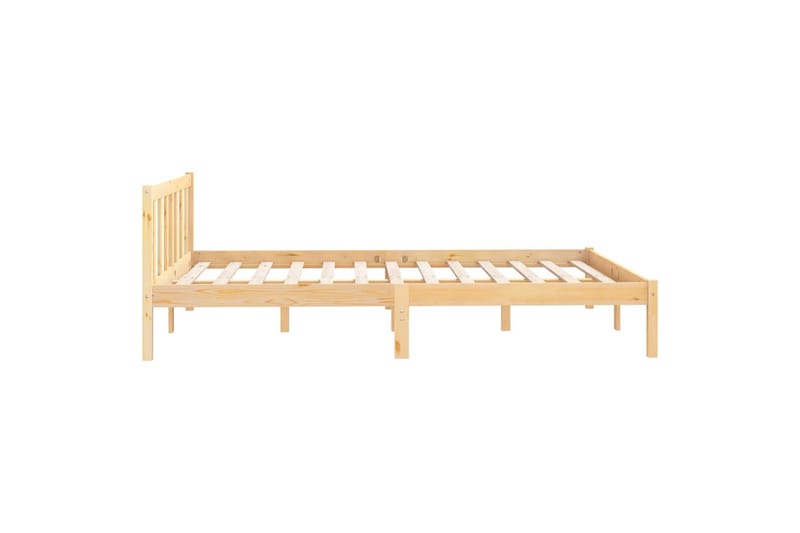 Sengeramme heltre furu 135x190 cm UK Double - Brun - Møbler - Senger - Sengeramme & sengestamme