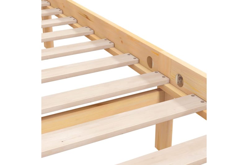Sengeramme heltre furu 135x190 cm UK Double - Brun - Møbler - Senger - Sengeramme & sengestamme