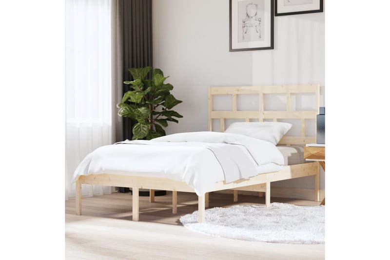 Sengeramme heltre furu 140x200 cm - Brun - Møbler - Senger - Sengeramme & sengestamme