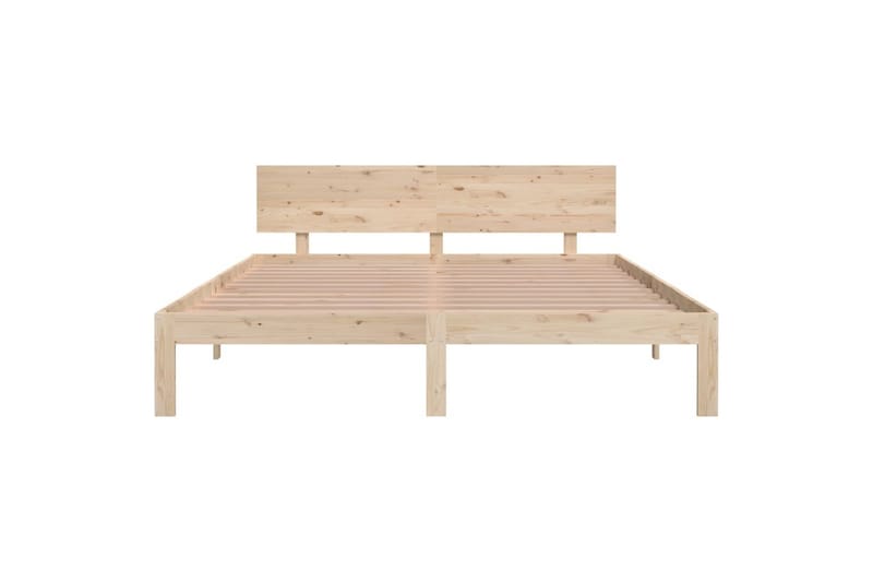 Sengeramme heltre furu 160x200 cm - Brun - Møbler - Senger - Sengeramme & sengestamme