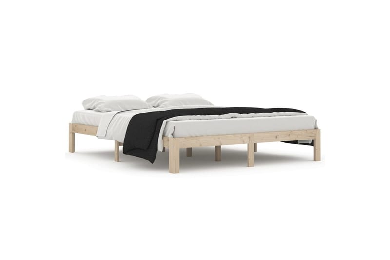 Sengeramme heltre furu 160x200 cm - Brun - Møbler - Senger - Sengeramme & sengestamme