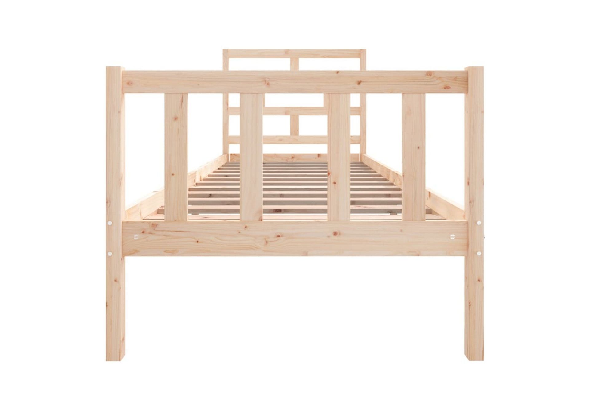 Sengeramme heltre furu 75x190 cm 2FT6 Small Single - Brun - Møbler - Senger - Sengeramme & sengestamme