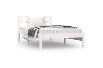 Sengeramme heltre furu 90x190 cm hvit 3FT Single - Hvit - Møbler - Senger - Sengeramme & sengestamme