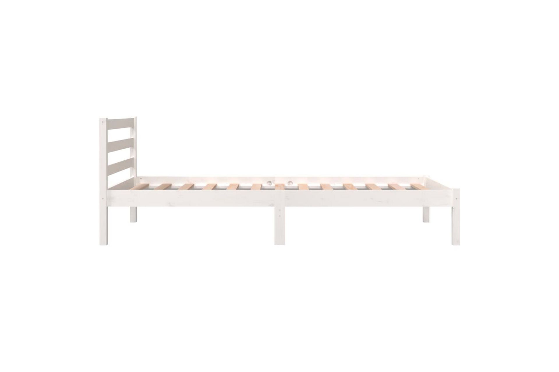 Sengeramme heltre furu 90x190 cm hvit 3FT Single - Hvit - Møbler - Senger - Sengeramme & sengestamme