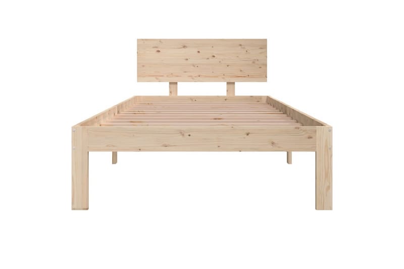 Sengeramme heltre furu 90x200 cm - Brun - Møbler - Senger - Sengeramme & sengestamme