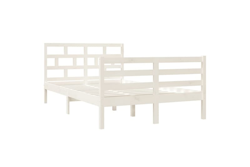 Sengeramme hvit heltre 120x190 cm 4FT Small Double - Hvit - Møbler - Senger - Sengeramme & sengestamme