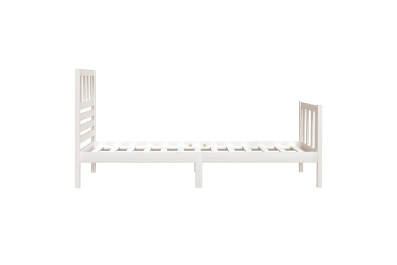 Sengeramme hvit heltre 75x190 cm 2FT6 Small Single - Hvit - Møbler - Senger - Sengeramme & sengestamme
