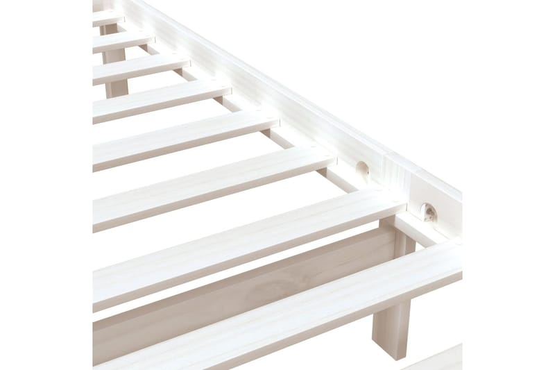Sengeramme hvit heltre 75x190 cm 2FT6 Small Single - Hvit - Møbler - Senger - Sengeramme & sengestamme