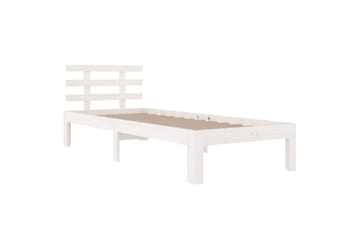 Sengeramme hvit heltre 75x190 cm 2FT6 Small Single - Hvit - Møbler - Senger - Sengeramme & sengestamme
