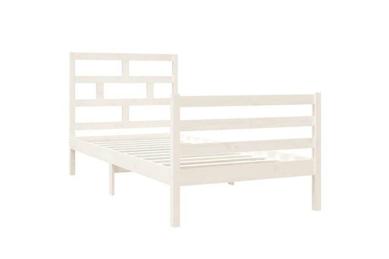 Sengeramme hvit heltre 90x190 cm 3FT Single - Hvit - Sengeramme & sengestamme