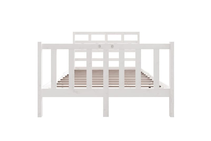 Sengeramme hvit heltre furu 120x190 cm 4FT Small Double - Hvit - Møbler - Senger - Sengeramme & sengestamme