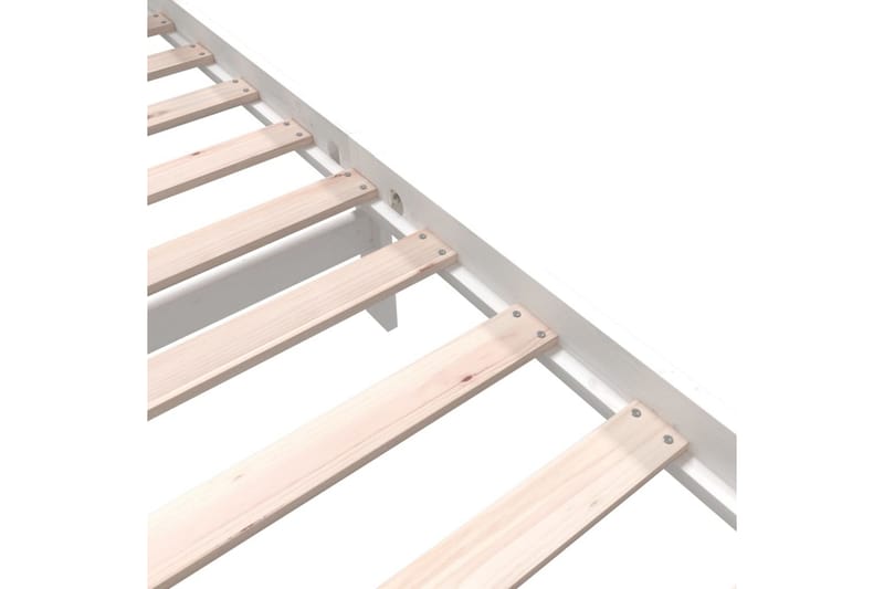Sengeramme hvit heltre furu 120x190 cm 4FT Small Double - Hvit - Møbler - Senger - Sengeramme & sengestamme