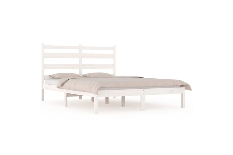 Sengeramme hvit heltre furu 120x190 cm 4FT Small Double - Hvit - Møbler - Senger - Sengeramme & sengestamme