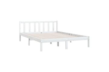 Sengeramme hvit heltre furu 120x190 cm UK Small Double - Hvit - Møbler - Senger - Sengeramme & sengestamme