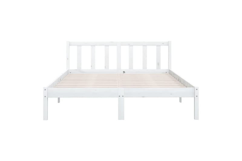 Sengeramme hvit heltre furu 120x190 cm UK Small Double - Hvit - Møbler - Senger - Sengeramme & sengestamme