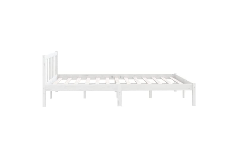 Sengeramme hvit heltre furu 120x190 cm UK Small Double - Hvit - Møbler - Senger - Sengeramme & sengestamme