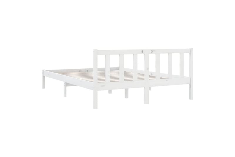 Sengeramme hvit heltre furu 120x190 cm UK Small Double - Hvit - Møbler - Senger - Sengeramme & sengestamme