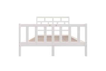 Sengeramme hvit heltre furu 120x200 cm - Hvit - Møbler - Senger - Sengeramme & sengestamme