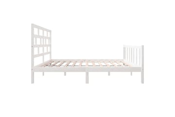 Sengeramme hvit heltre furu 120x200 cm - Hvit - Møbler - Senger - Sengeramme & sengestamme