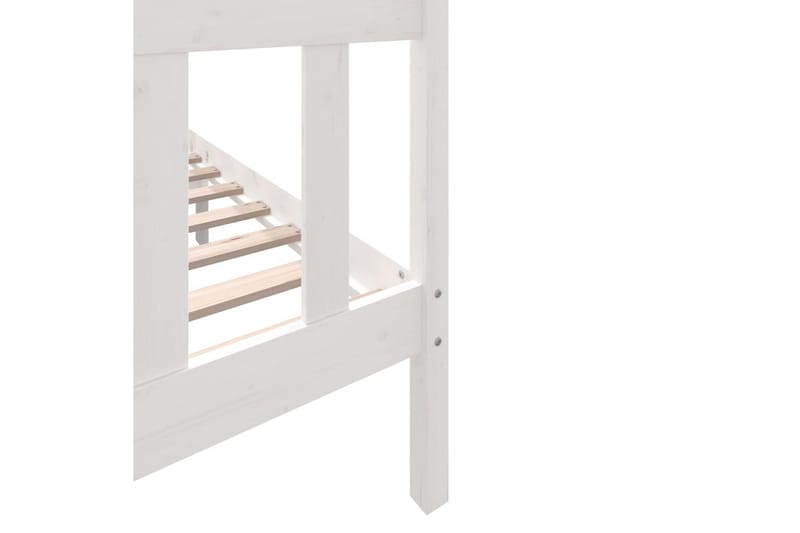 Sengeramme hvit heltre furu 120x200 cm - Hvit - Møbler - Senger - Sengeramme & sengestamme