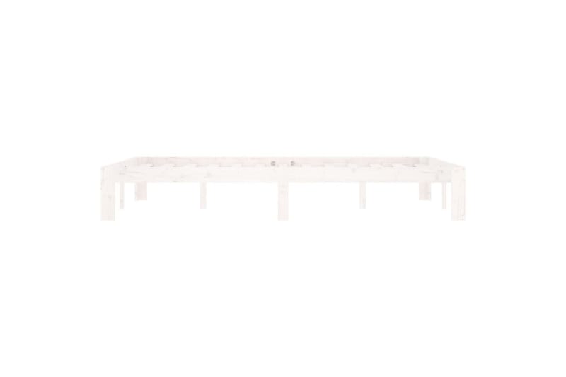 Sengeramme hvit heltre furu 120x200 cm - Hvit - Møbler - Senger - Sengeramme & sengestamme