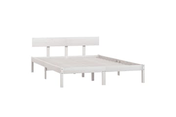 Sengeramme hvit heltre furu 140x200 cm - Hvit - Møbler - Senger - Sengeramme & sengestamme