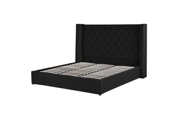 Sengeramme og sengestamme Seng med oppbevaring Lubbon Svart||Sølv 180x200 - Møbler - Senger - Sengeramme & sengestamme