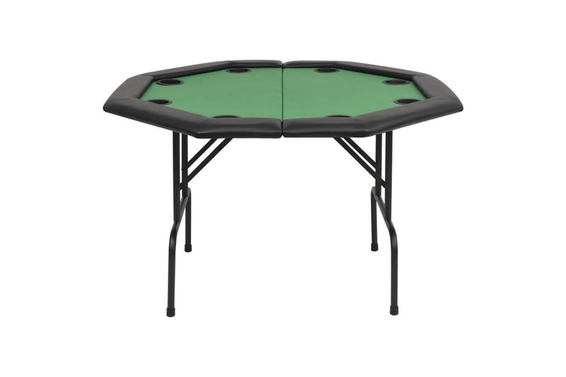 8-spiller pokerbord sammenleggbar 2 delt åttekantet grønn - Sengeramme & sengestamme