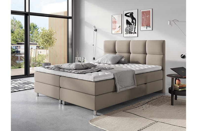 Adrianah Sengeramme 120x200 cm - Beige - Møbler - Senger - Sengeramme & sengestamme