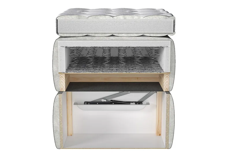 Adrianah Sengeramme 120x200 cm - Blå - Møbler - Senger - Sengeramme & sengestamme