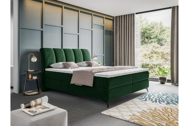 Aviemore Seng 160x200 cm - Mørkegrønn - Sengeramme & sengestamme