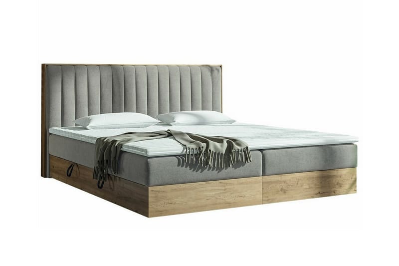 Aviemore Seng 180x200 cm - Beige/Tre - Møbler - Senger - Sengeramme & sengestamme