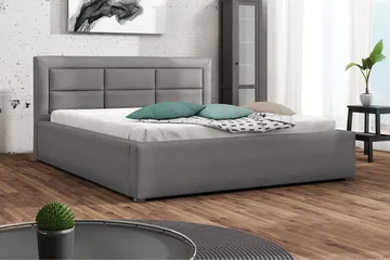 Axlunda Seng 200x200 cm - Mørkegrå - Møbler - Senger - Sengeramme & sengestamme