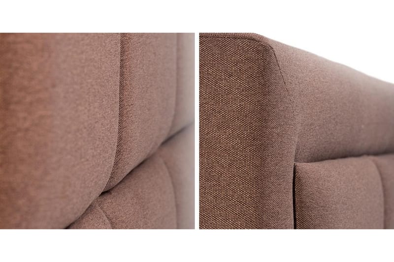 Axlunda Seng 200x200 cm Metallramme - Beige - Møbler - Senger - Sengeramme & sengestamme