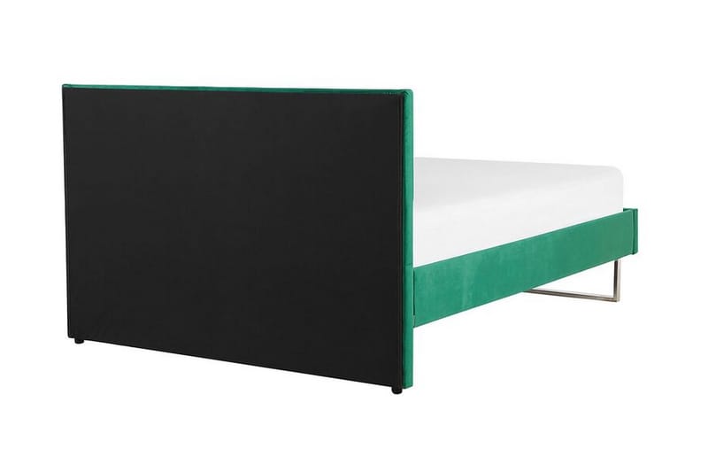 Badrou Seng 160x200 cm - Grønn/Fløyel - Sengeramme & sengestamme