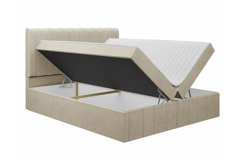 Bandon Sengeramme 160x200 cm - Beige - Sengeramme & sengestamme