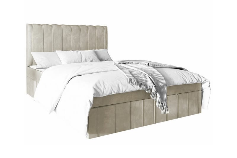 Bandon Sengeramme 160x200 cm - Beige - Sengeramme & sengestamme