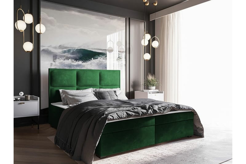 Bandon Sengeramme 160x200 cm - Grøn - Møbler - Senger - Sengeramme & sengestamme