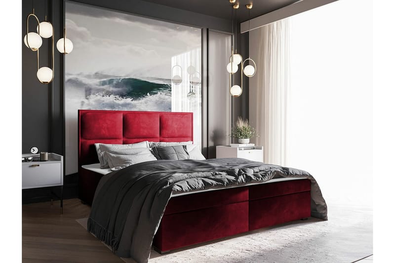 Bandon Sengeramme 160x200 cm - Rød - Møbler - Senger - Sengeramme & sengestamme