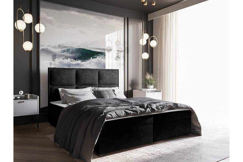 Bandon Sengeramme 160x200 cm - Svart - Møbler - Senger - Sengeramme & sengestamme