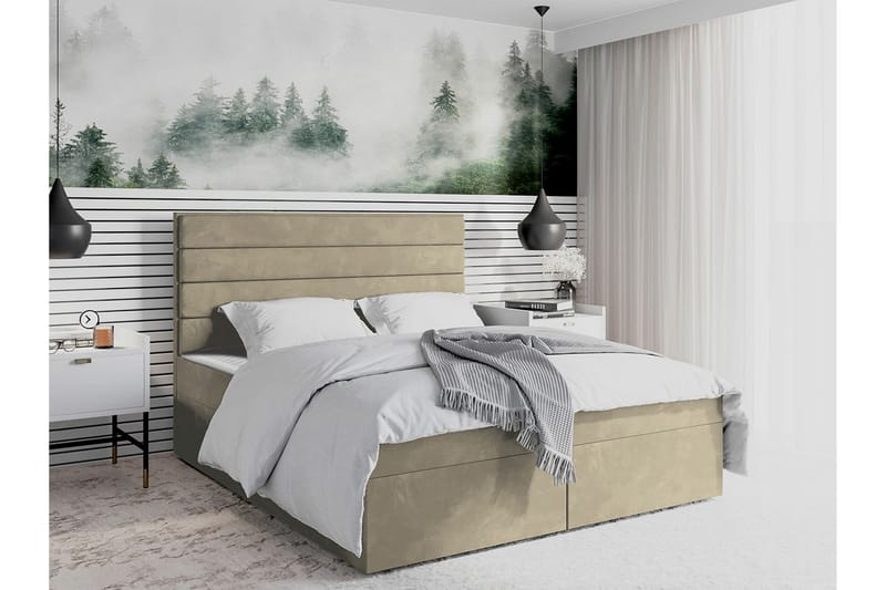 Bandon Sengeramme 180x200 cm - Beige Krem - Sengeramme & sengestamme