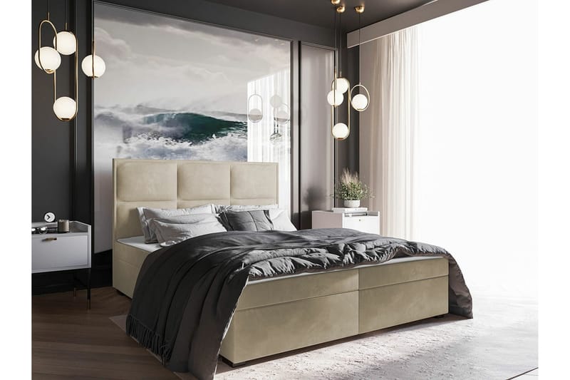 Bandon Sengeramme 180x200 cm - Beige - Møbler - Senger - Sengeramme & sengestamme