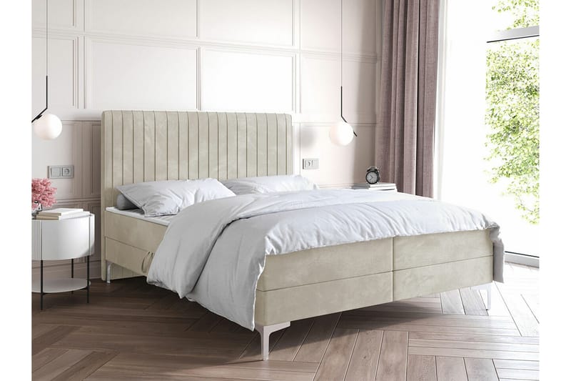 Bandon Sengeramme 180x200 cm - Beige - Sengeramme & sengestamme