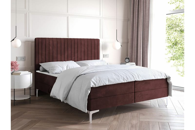 Bandon Sengeramme 180x200 cm - Brun/Rød - Møbler - Senger - Sengeramme & sengestamme