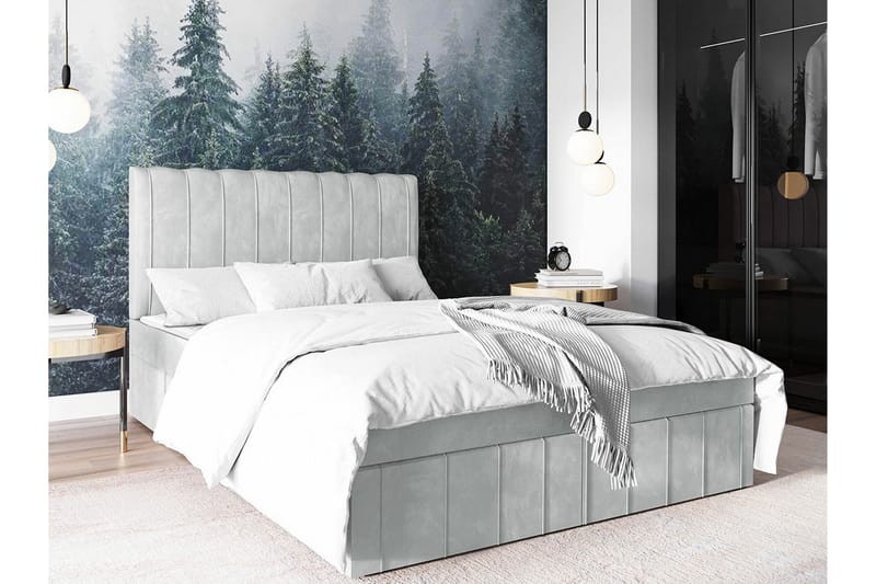 Bandon Sengeramme 180x200 cm - Lysegrå/Mørkegrå - Møbler - Senger - Sengeramme & sengestamme