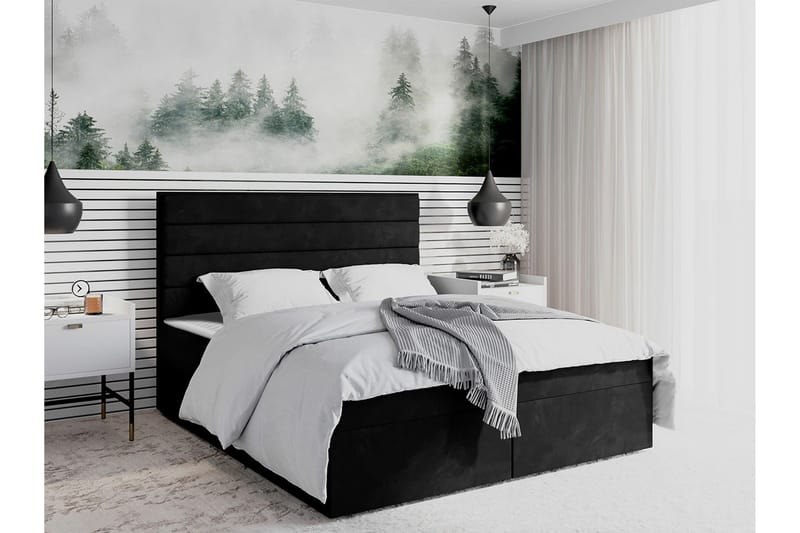 Bandon Sengeramme 180x200 cm - Svart - Møbler - Senger - Sengeramme & sengestamme