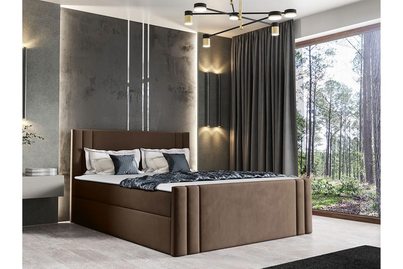 Betvallen Sengeramme 180x200 cm - Mørkebrun - Møbler - Senger - Sengeramme & sengestamme