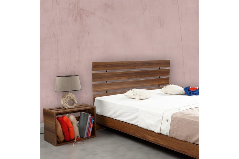 Bielany Sengeramme 165x205 cm Mørkebrun Mørkebrun - Mørkebrun - Møbler - Senger - Sengeramme & sengestamme